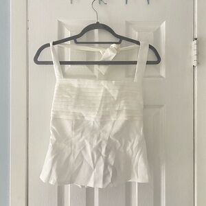 NWT white fox room service halter top
